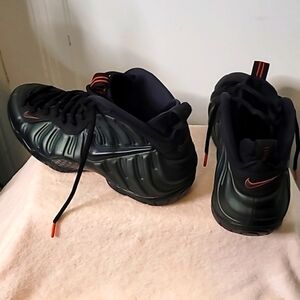 Nike Foamposite Marine Green and Orange